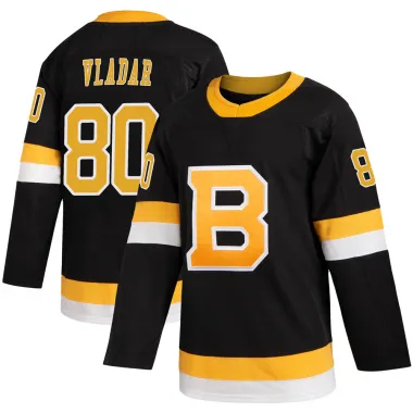 Black Men's Daniel Vladar Authentic Boston Bruins Alternate Jersey