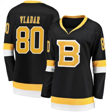Black Women's Daniel Vladar Breakaway Boston Bruins Alternate Premier Jersey