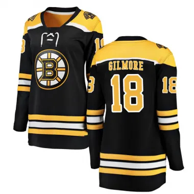 Black Women's Happy Gilmore Breakaway Boston Bruins Home Jersey