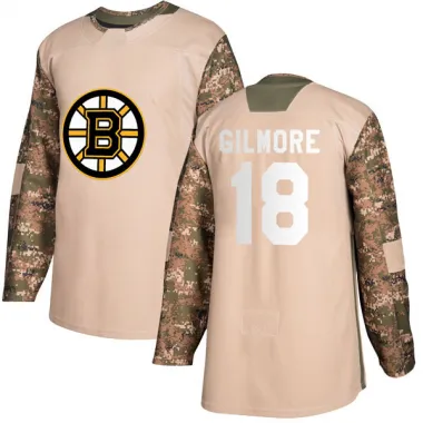 Camo Men's Happy Gilmore Authentic Boston Bruins Veterans Day Practice Jersey
