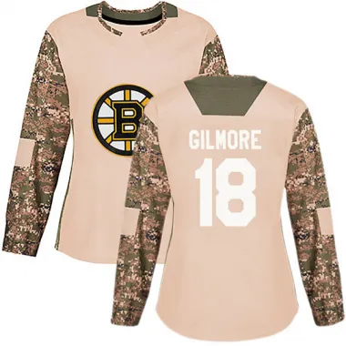 Camo Women's Happy Gilmore Authentic Boston Bruins Veterans Day Practice Jersey