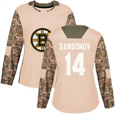 Camo Women's Sergei Samsonov Authentic Boston Bruins Veterans Day Practice Jersey