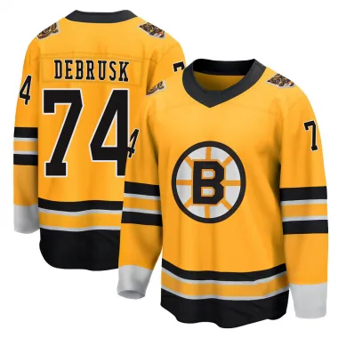 Jake DeBrusk 74 Boston Bruins Stanley Cup 2023 Playoffs Patch Away  Breakaway Men Jersey - White - Bluefink