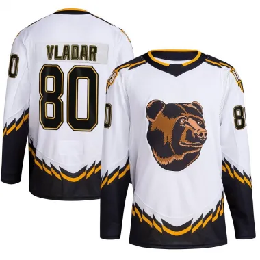 White Men's Daniel Vladar Authentic Boston Bruins Reverse Retro 2.0 Jersey