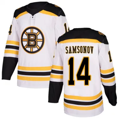 White Men's Sergei Samsonov Authentic Boston Bruins Away Jersey